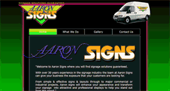 Desktop Screenshot of aaronsigns.com.au